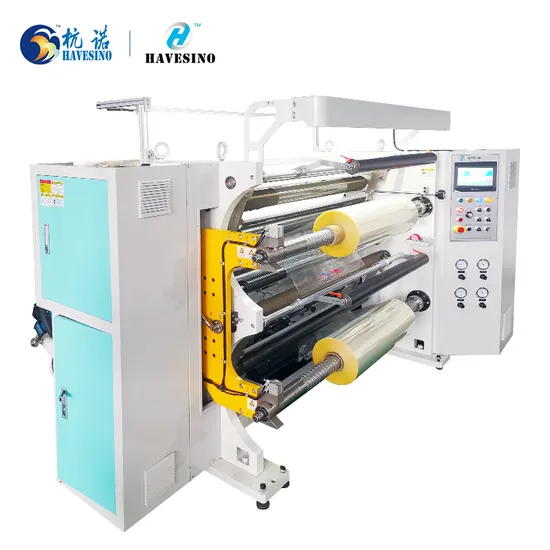 China Factory Wholesale Price New Automatic Cutting BOPP PE PVC Film Foil Paper Fabric Roll Cutter Slit Slitter Rewinder Slitting Rewinding Making Machine