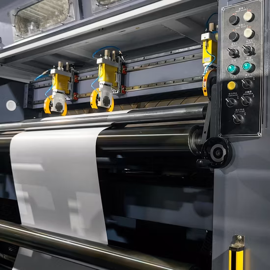 Roll Paper Sheet Cutter Machine, Duplex/Paperboard/Cardboard Paper Sheeting Machine Rotary Knife Double Reel Cross Cutting Machine